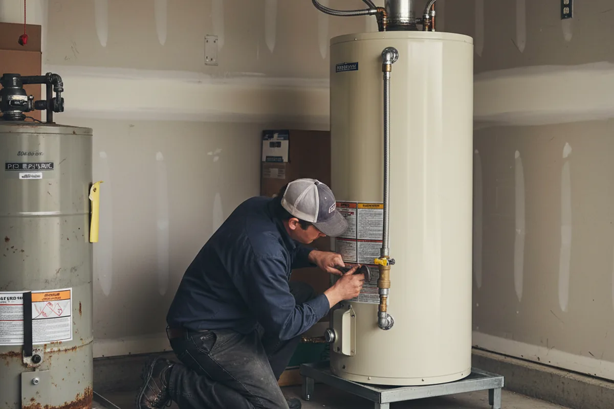 Water heater and shutoff valve replacement in Landisville